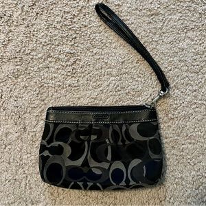 Black Coach Wristlet